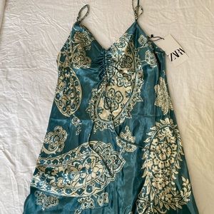 Zara Mini Silk Dress